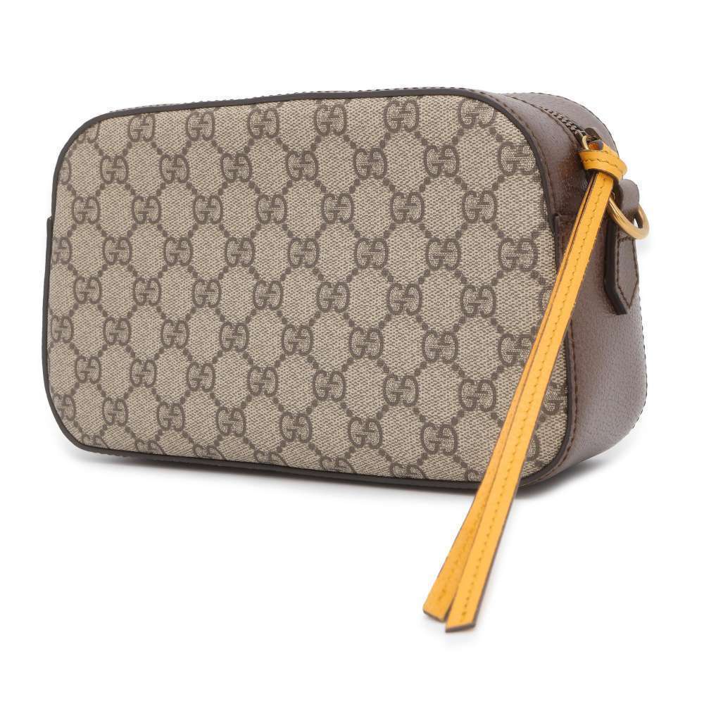 Gucci Vintage Bag Messenger Tan/Brown/Yellow Shoulder Neo